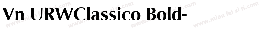 Vn URWClassico Bold字体转换